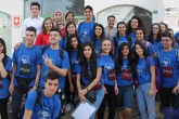 West Bank YES students together before departure to US